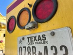 Trailer Chassis with License Plate Light Functional