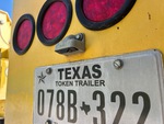 Trailer Chassis with License Plate Light Functional
