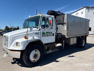 2001 Hiab 081AW 4050 kg Knuckle Boom on 2002 Freightliner FL80 6x2 Boom Truck