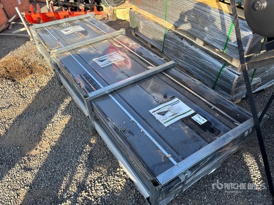 Quantity of (150) 2026 STARVOX S3048B Corrugated Steel Panels (Black) (Unused)