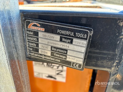 2026 ARTEER SB-72W 72 in Skid Steer Screening Bucket (Unused)