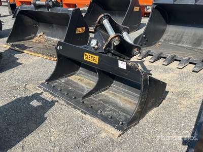 Diesel Equipment 140CL 60 in Tilt Ditch Excavator Bucket - Fits 65 mm
