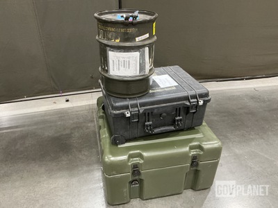 (8) Assorted Storage Cases & (1) Metal Storage Drum