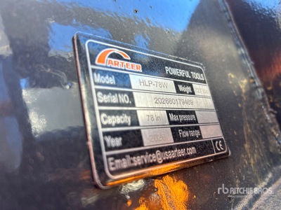 2026 ARTEER HLP-78W 78 in Hydraulic Skid Steer Landplane (Unused)