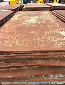 Quantity of (10) 6 ft x 12 ft Steel Road Plates