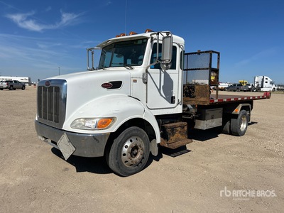 2014 Peterbilt 330 4x2 Flatbed Truck