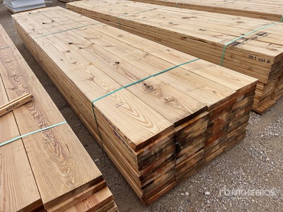 Quantity of (64) 2X12X18 SYP #2 BTR Bois de construction (Unused)