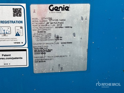 2019 Genie GTH-1056 Telehandler