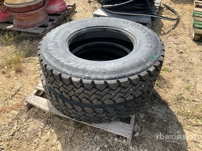 Quantity of (2) Michelin 11R22.5 Tires