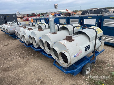 Quantity of (6) Frost Fighter 350000 BTU Calefactor de espacio (Inoperable)