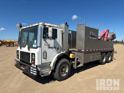 Fassi F110 11056 lb Knuckle Boom on 1989 Mack MR688S 6x4 COE Boom Truck