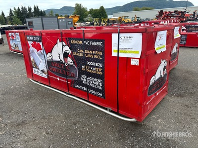 2026 Arctic Shelter 80 ft x 40 ft x 24 ft Peak Double Truss 貯蔵庫 (Unused)