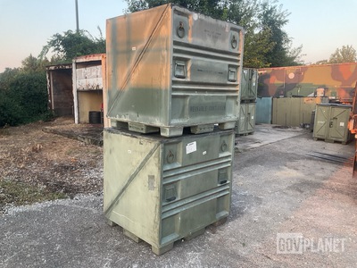 (2) Plastics Research 102440-101 Pallet Containers