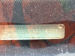 Frame Stamp Serial Number/VIN Photo
