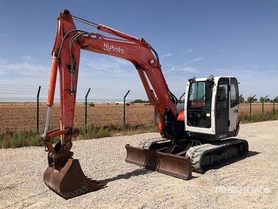 2007 Kubota KX080-3 Excavadora de Cadenas