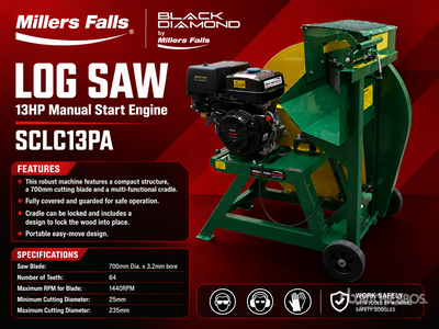 Multiquip SCLC13PA 13 hp Log Saw (Unused)