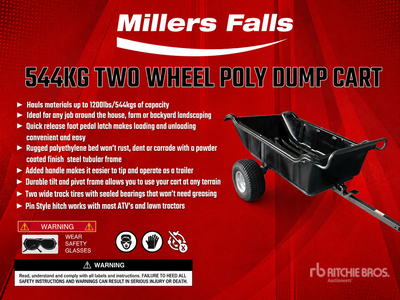 Multiquip VP8440 544 Kg Dump Cart Trailer (Unused)