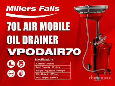 Quantity of (2) Multiquip VPODAIR70 70 L Oil Drainer (Unused)