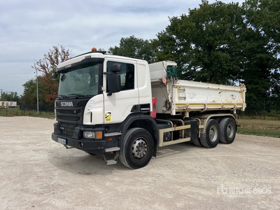 2018 Scania P410 6x4 Camion Bi-Benne T / A-kiepwagen