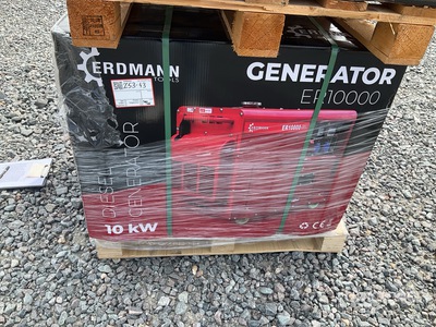 2026 Erdmann ER10000 12KVA Generator (Unused)