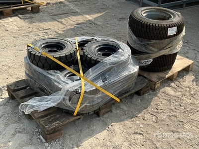 Quantity of (12) Mixed Tires - Fits Forklift