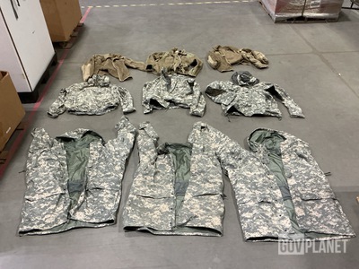 (64) Assorted Jackets, (8) Cold Weather Parkas & Assorted Items