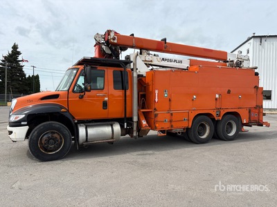 Posi-Plus 55 ft on 2014 International 7400 6x4 Cable Placer Podnośnik Koszowy
