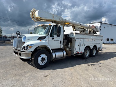 Altec Am55E 56 ft on 2010 International 7400 6x4 Podnośnik Koszowy