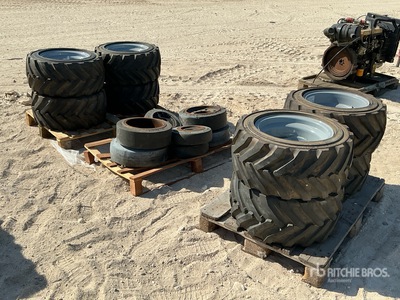 Quantity of Mixed Tires - Fits Skid Steer & Forklifts