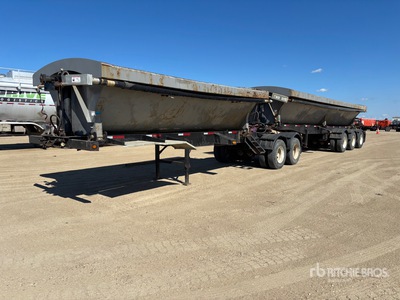 2014 18 ft Super B-Train Lead Side Dump Trailer