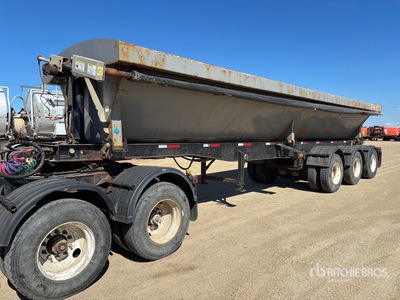 2014 32 ft Tri/A Super B-Train Pup Side Dump Trailer