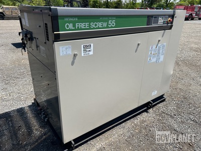 Hitachi DSP-55AT6II-M125 Air Cooled Oil Free Screw Compressor