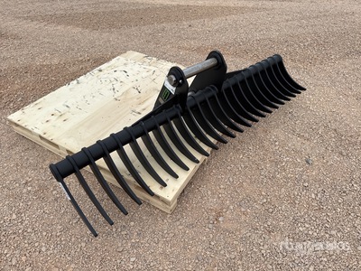 2026 Haener HBR2000-P60A 2000 mm Lifting Rastrillo para excavadora (Unused)