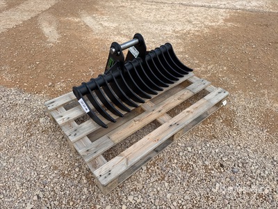 2026 Haener HBR1000-P45A 1000 mm Lifting Rastrillo para excavadora (Unused)