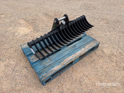 2026 Haener HBR1400-P45A 1400 mm Lifting Rastrillo para excavadora (Unused)