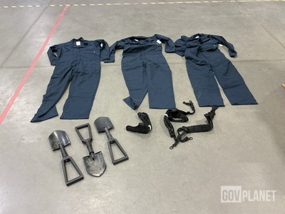 (38) Shoulder Harnesses, (38) Pairs of Utility Overalls & Assorted Items