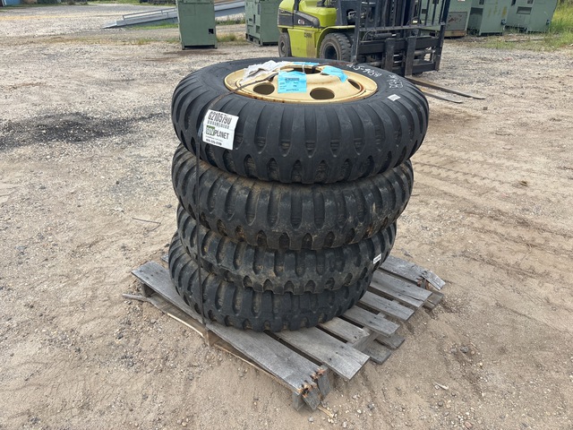 (4) S.T.A. 9.00-20 Tires w/Wheels
