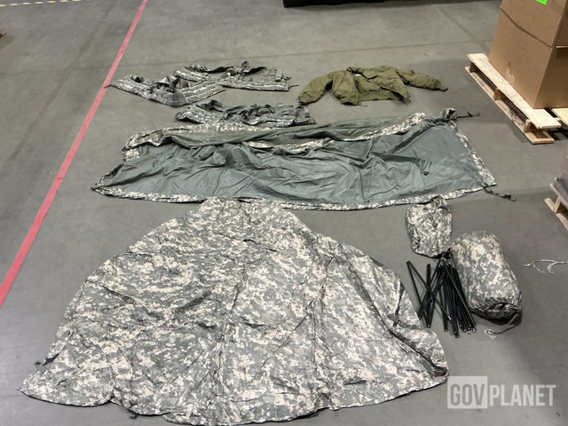 (3) Improved Combat Shelters, (20) Fighting Load Carriers & Assorted Items