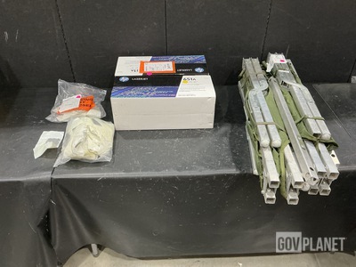 (5) Toner Cartridges, (71) Lens Caps, (7) Folding Cots & Assorted Items