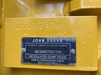 2006 John Deere 350D Articulated Dump Truck (Inoperable)