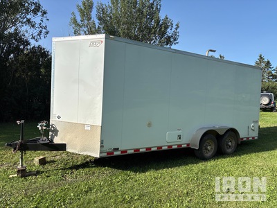 2015 Bravo 18 ft x 7 ft T/A Spray Foam Enclosed Trailer