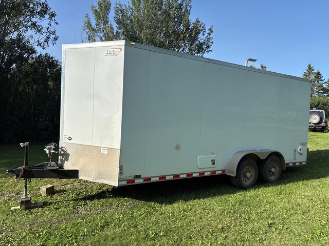 2015 Bravo 18 ft x 7 ft T/A Spray Foam Enclosed Trailer