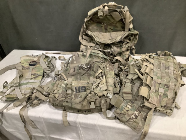 (89) Hydration Carriers, (45) Assault Panels (18) Assault Packs & Assorted Items