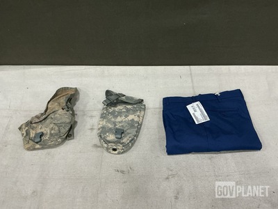 (46) Entrenching Tool Carriers, (104) Pairs of Men's Trousers & Assorted Items