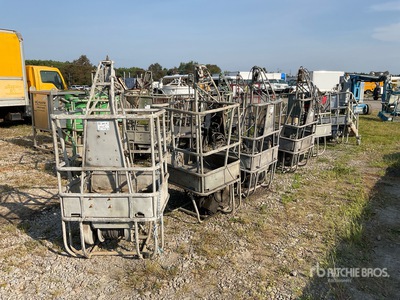 Quantity of (6) Spider ST-17 Air Wire Rope Baskets
