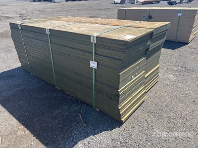 Quantity of (100) 3/4" 2x8 MDO G1S With Smooth Overlay 1 Side Douglas Fir 7 Ply No Stamp Formply Multiplex (Unused)