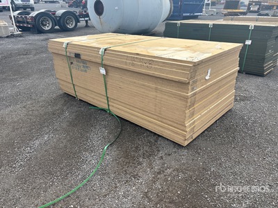 Quantity of (30) 1 1/8" 4x8 HDO G2S with Smooth Overlay 2 Sides Douglas Fir 11 Ply No Stamp Multiplex (Unused)