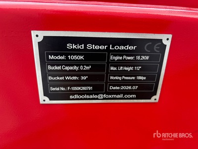 2026 SDLOOL SL-V1000 Mini Compact Track Loader (Unused)