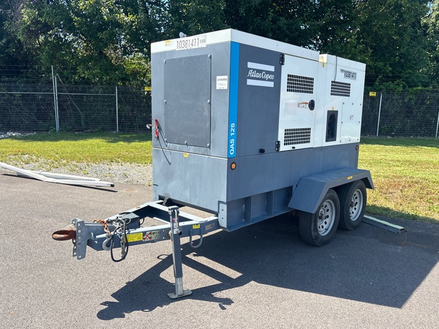 2022 Atlas Copco QAS125 JD FT4 100 kW Mobile Generator Set