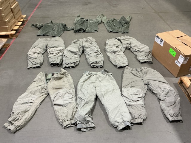 (46) Cold Weather Jackets & (19) Pairs of Extreme Cold Weather Trousers